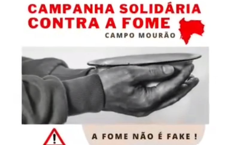 Seeb Campo Mourão divulga vídeo de campanha contra a fome