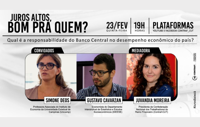 Seminário digital discute papel da Selic no desempenho econômico do país