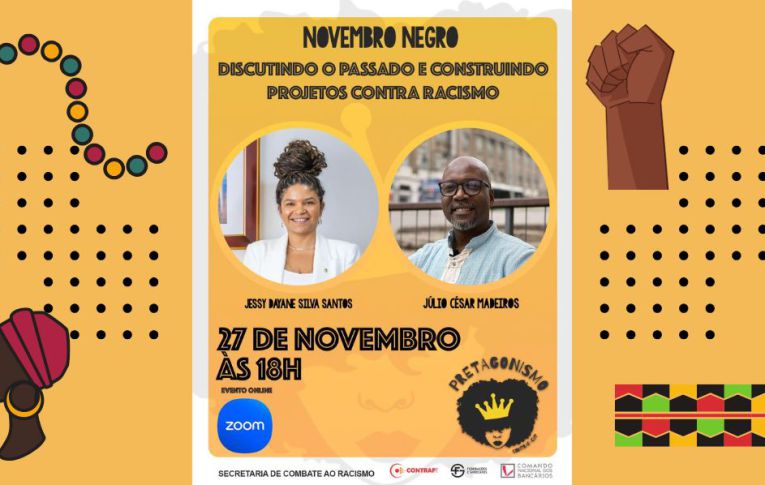 Seminário “Discutindo o passado e construindo propostas contra o racismo”, nesta quarta (27), às 18h