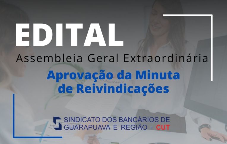 Sindicato de Guarapuava convoca Assembleia para aprovação da Minuta de Reivindicações