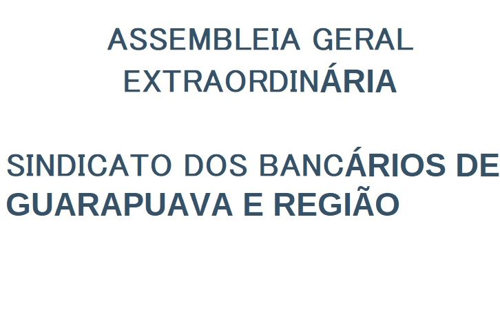 Sindicato de Guarapuava convoca Assembleia para eleição de Delegado/a para a Plenária da Fetec-CUT/PR