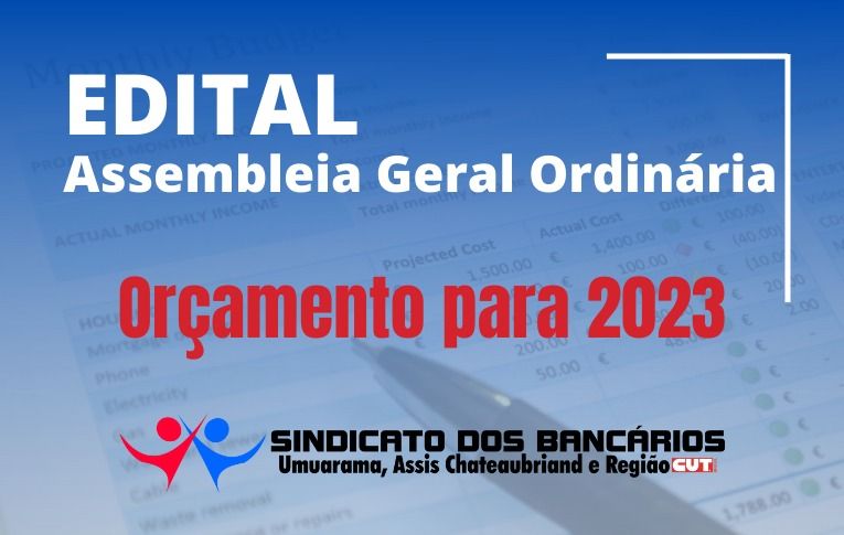 Sindicato de Umuarama convoca Assembleia para discussão do orçamento para 2023