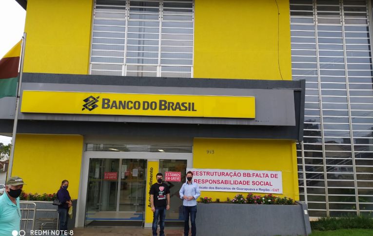 Sindicatos do Pactu participaram da greve de 24 horas dos funcionários do Banco do Brasil