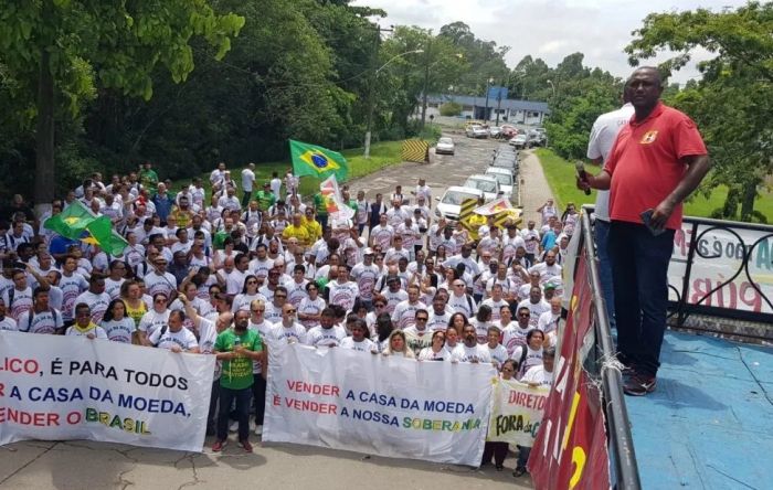 Trabalhadores da Casa da Moeda param produção por direitos e contra privatização