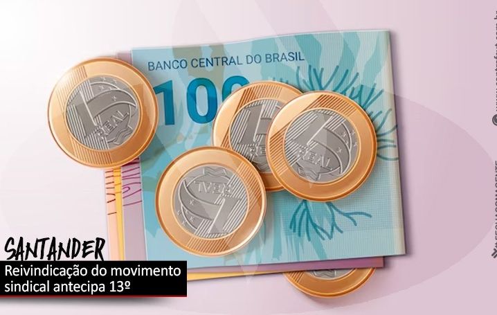 Trabalhadores do Santander recebem salário, 13º e vales no dia 20 de dezembro