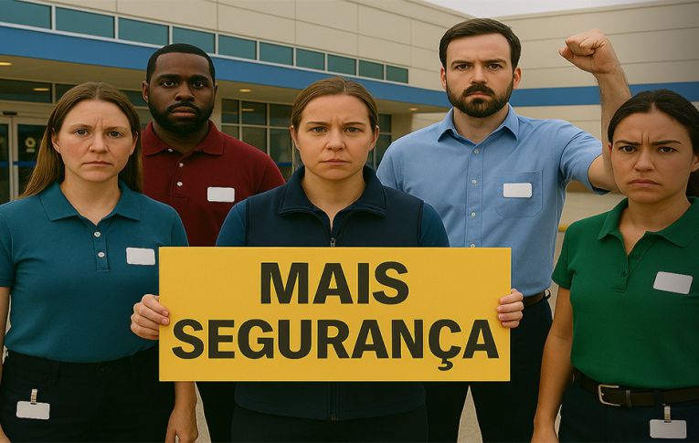 Funcionários exigem segurança em unidades do Mercantil
