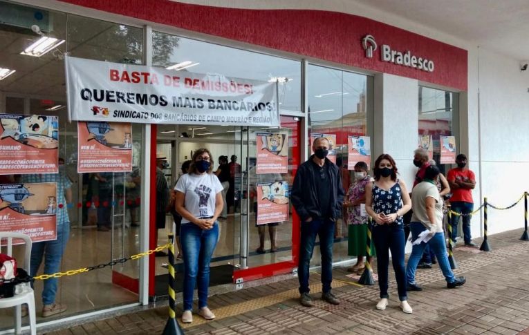 Hoje tem Dia Nacional de Luta Contra as Demissões no Bradesco