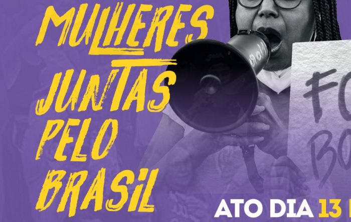 Mulheres irão às ruas em atos pela democracia no próximo sábado (13)