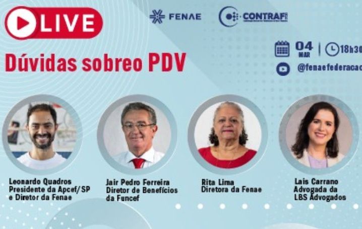 PDV da Caixa: Fenae fará live para esclarecimentos