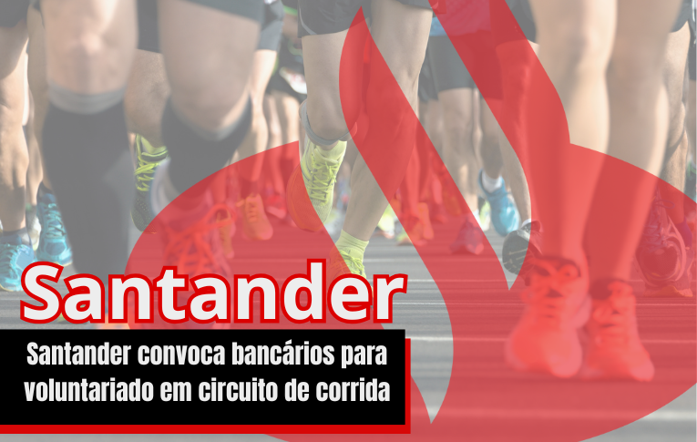 Santander convoca bancários para voluntariado em circuito de corrida