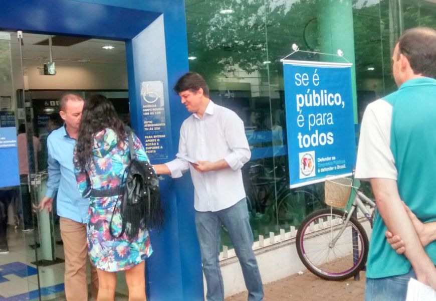 No Pactu Dia Nacional de Defesa dos Bancos públicos