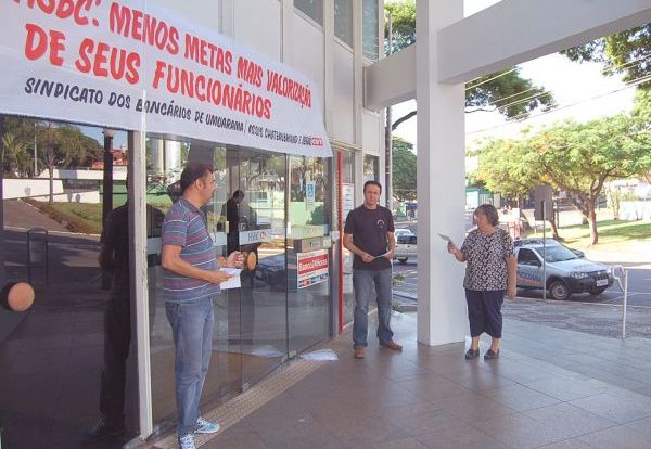 Manifestação no HSBC