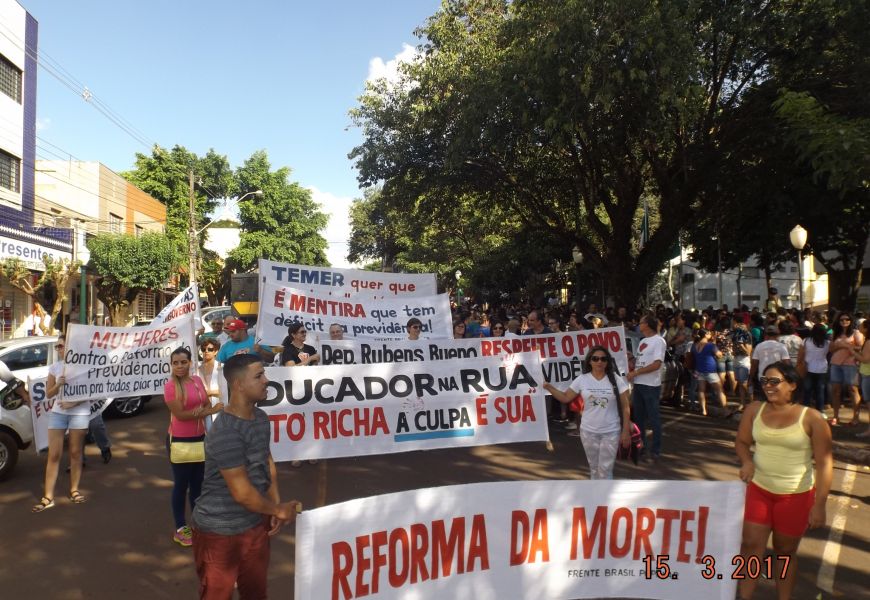 Sindicatos do PACTU na luta contra a Reforma da Previdência em 15/03