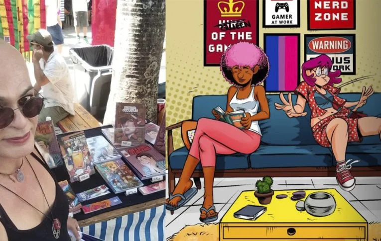 ContrafCast entrevista mulher trans, bancária e cartunista Luiza Lemos