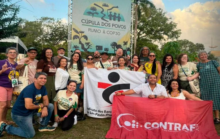 Cúpula dos Povos: categoria bancária cobra justiça climática com protagonismo da classe trabalhadora