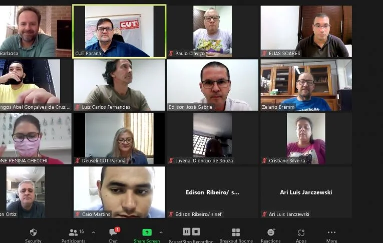 Dirigentes do Sindicato de Umuarama participam de Plenária da CUT-PR