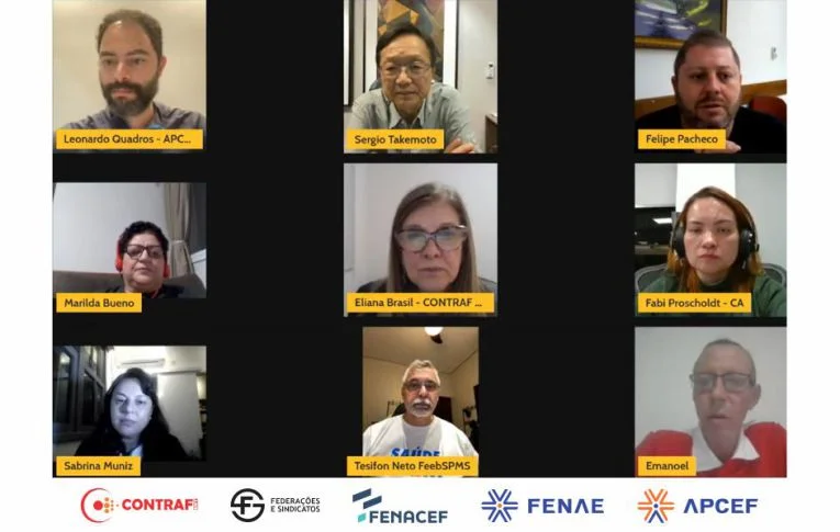 Em live, representações dos empregados e aposentados reforçam defesa do Saúde Caixa e reajuste zero