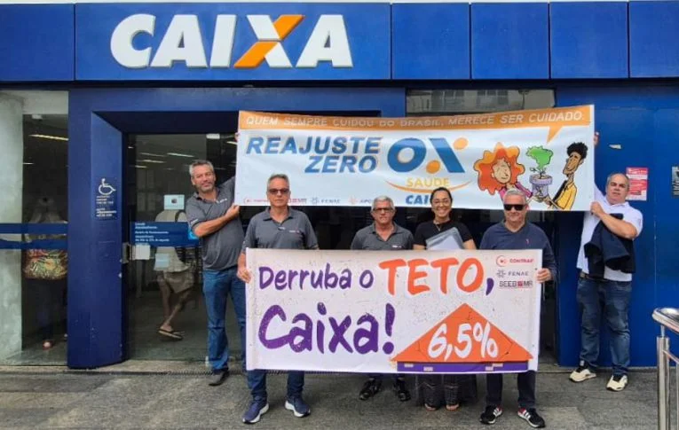 Empregados se mobilizam por reajuste zero nas mensalidades e melhorias no Saúde Caixa