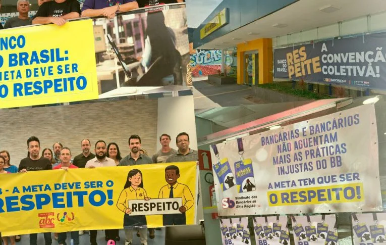 Funcionário do BB se manifestam em todo o país contra metas abusivas