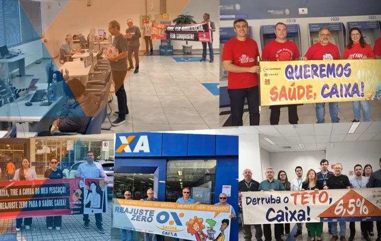 Manifestações por reajuste zero no Saúde Caixa tomam o país