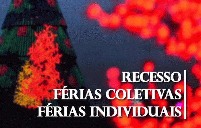 Saiba a diferença entre recesso de fim de ano, férias coletivas e férias de 30 dias