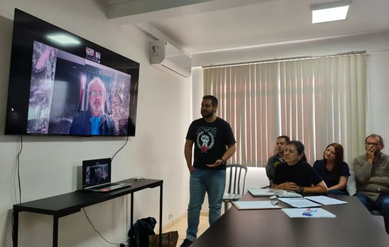 Sindicato de Campo Mourão realiza reunião do Sistema Diretivo com participação do presidente da Fetec-PR