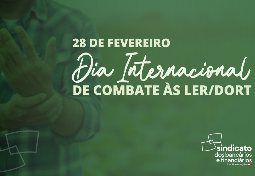 Novas tecnologias no trabalho mantem bancários em ambiente de risco para LER/Dort